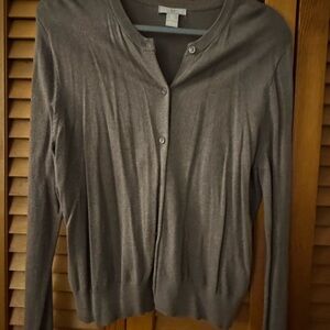 H&M Light Brown Cardigan Sweater